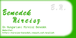 benedek mireisz business card